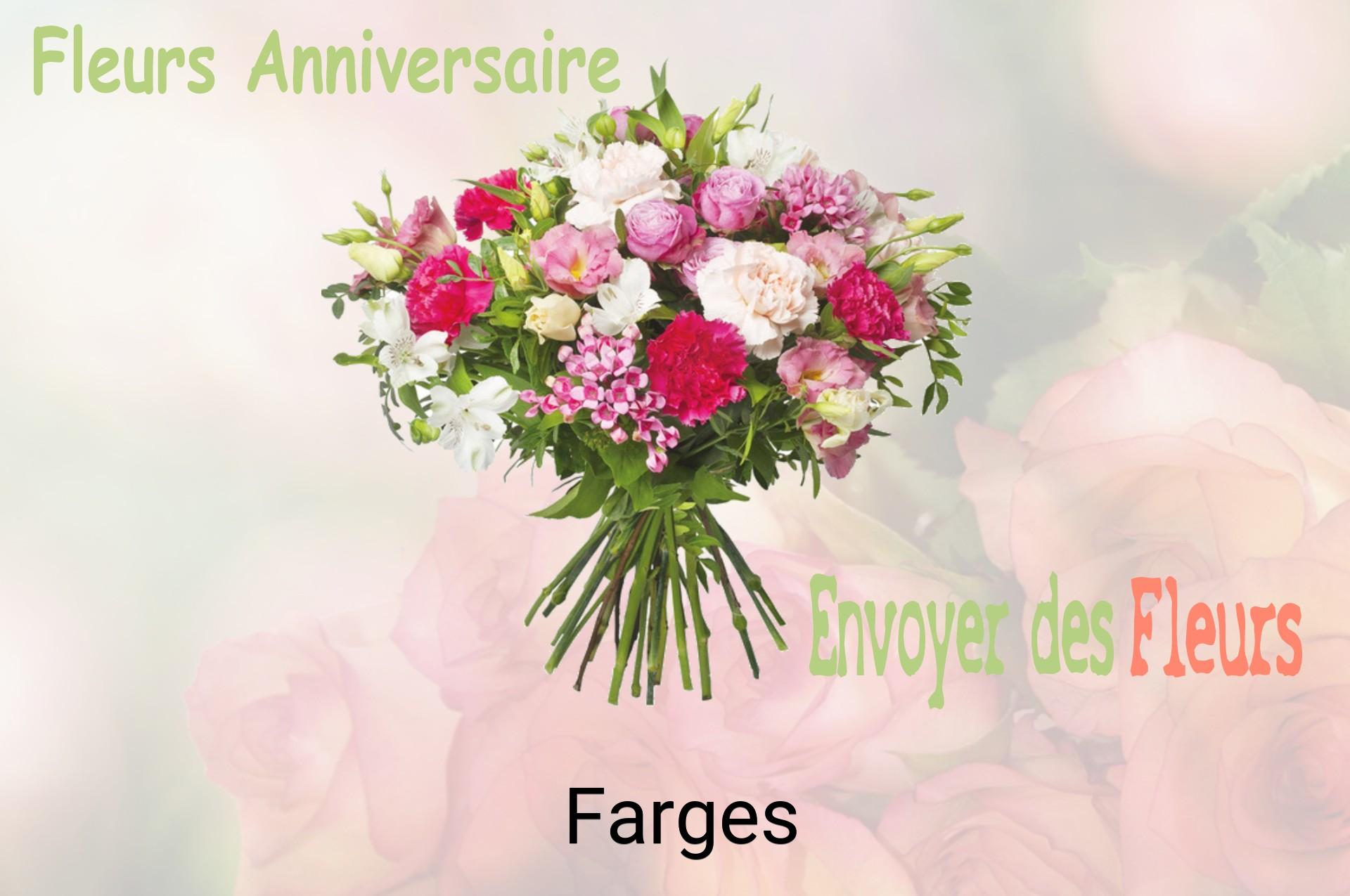 Bouquet de fleurs d’anniversaire livré à Farges